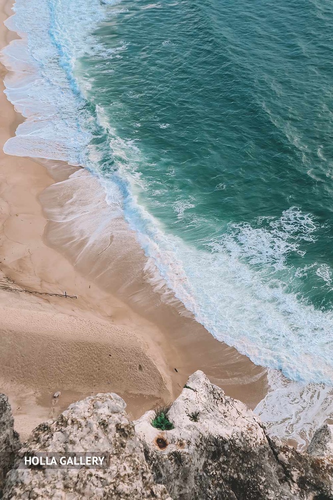 Пляж Назаре с видом сверху