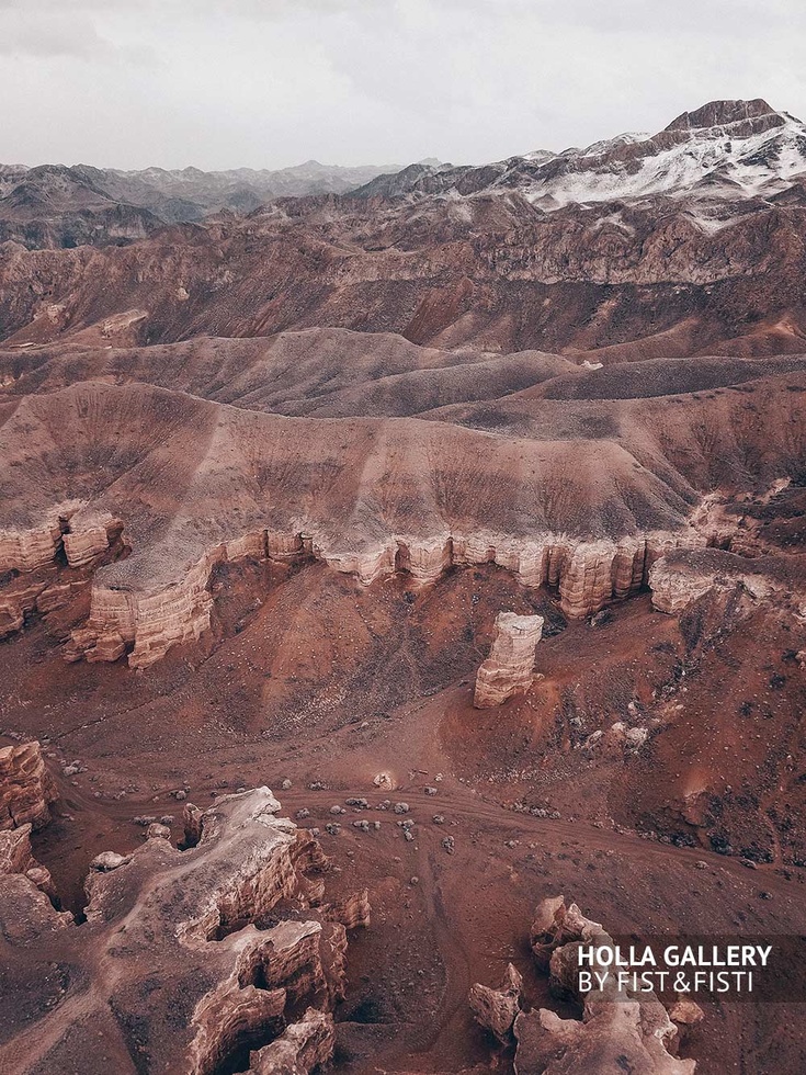 Горы, Чарынский каньон на фото с дрона