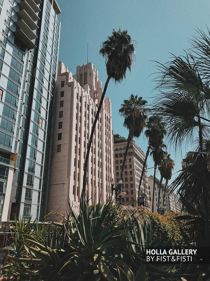 Пальмы, отели, Los Angeles, лето