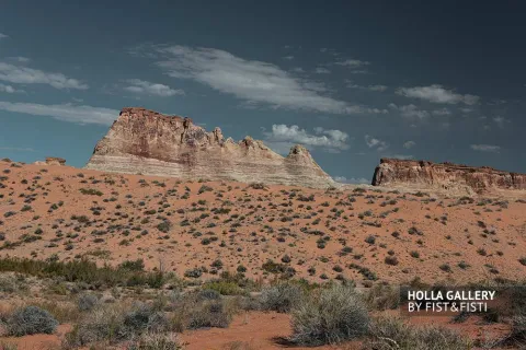 Скалы в пустыне национального парка в Utah, США