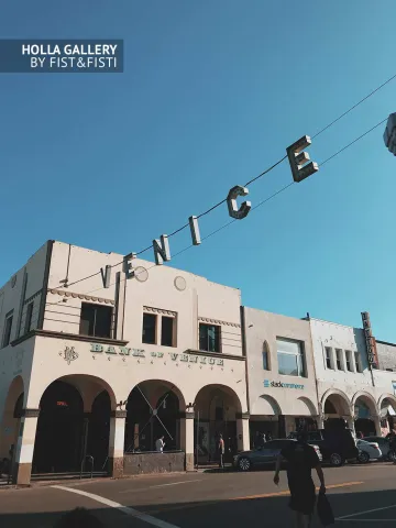 Venice Beach, вывеска, перекресток