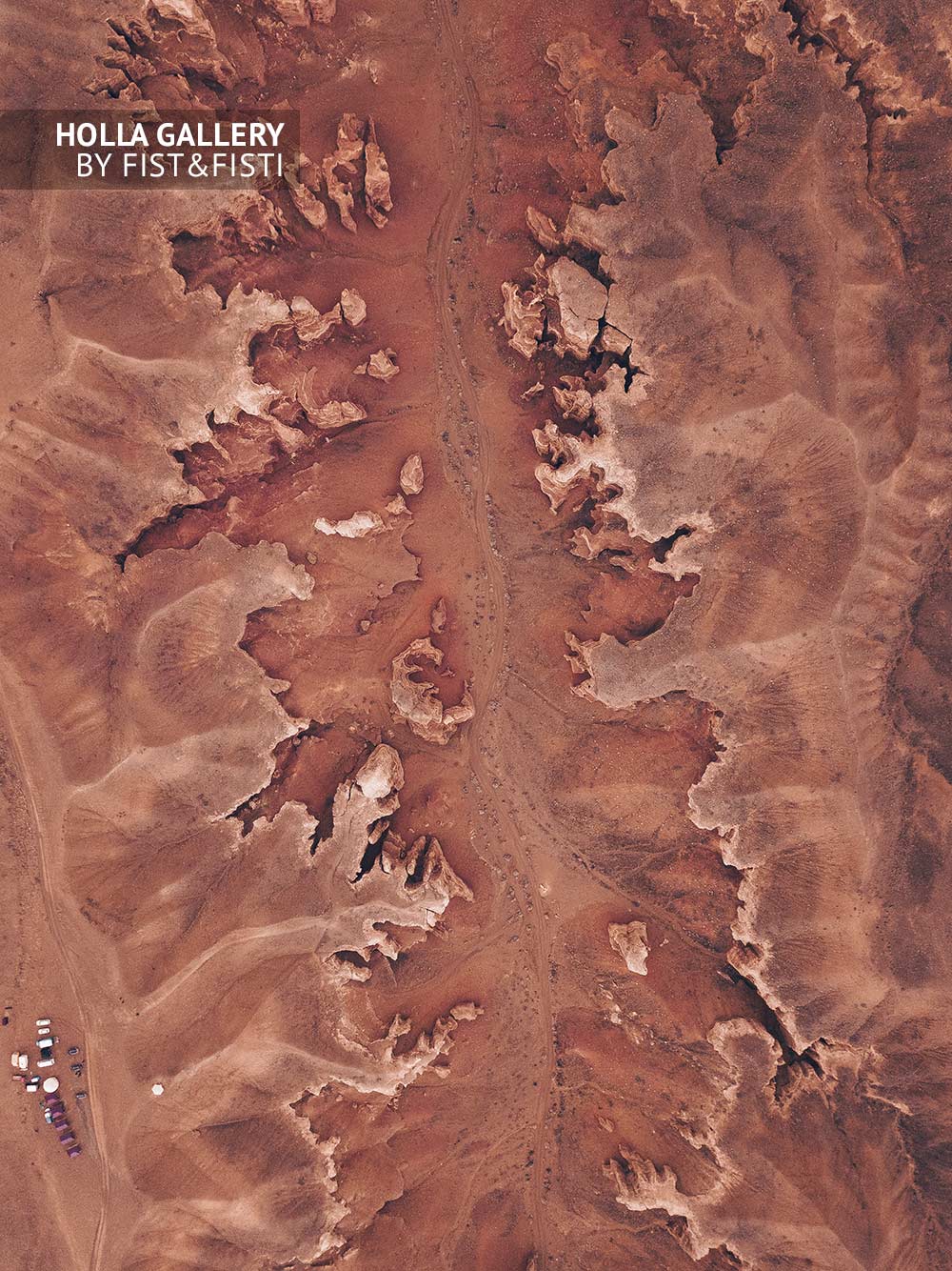 Вид с коптера на Чарынский каньон